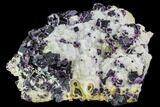 Phenomenal, Dark Purple Cubic Fluorite Crystal Plate - China #112058-4